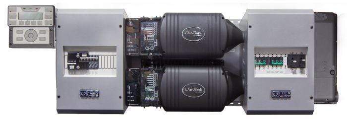 Outaback Power FLEXpower Two 6kW 24V Pre-wired VFXR Series System 230V (Vented) with 100A 300V CC's - Shop Solar Kits