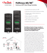 Outback Power FlexMax FM80 MPPT Charge Controller - FM80-150vdc - ShopSolar.com