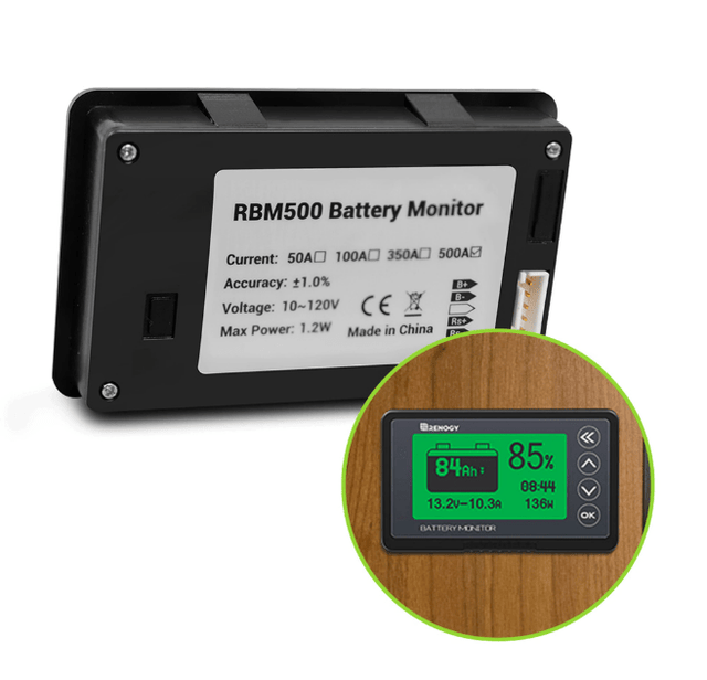 Renogy 500A Battery Monitor | RBM500-G1 + Free Shipping & No Sales Tax! - Shop Solar Kits