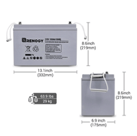 Renogy Deep Cycle AGM Battery 12 Volt 100Ah | RNG-BATT-AGM12-100 + Free Shipping - Shop Solar Kits