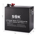 4 x SOK Battery 206Ah 12V LiFePO4 Deep Cycle Batteries | 4 x 2,636wH Lithium Solar Batteries | 824Ah / 10.5kWh - ShopSolarKits.com