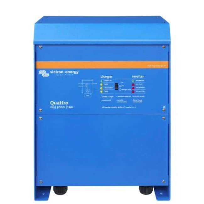 Victron Energy - Quattro 24V/5000VA/120A-100/100/120V +50A aux Inverter/Charger - Shop Solar Kits