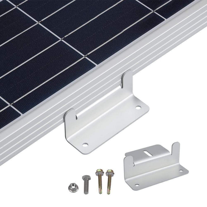 Z-Brackets for Mounting Solar Panels (Set of 4) | Mounts 1 x Solar Panel ZBRACKETS ShopSolarKits.com